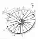 Fig. 06 - BICYCLE WITH TRANSMISSION ELEMENT REMOVABLE FROM THE DRIVE WHEEL