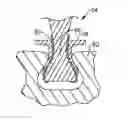 Fig. 01 - Engine component having support with intermediate layer