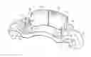 Fig. 01 - Disc brake pad mounting and retention system and method