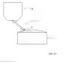 Fig. 12 - Method and arrangement for feeding feed material from a bin for feed material into a furnace space of a smelting furnace