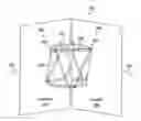 Fig. 01 - Method of determining the position of an object using projections of markers or struts