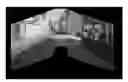 Fig. 01 - Vehicle vision system with panoramic view