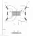 Fig. 01 - Flexible printed circuit board with component mounting section for mounting electronic component and flexible cable sections extending in different directions from the component mounting section