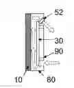Fig. 01 - Constricted convection cooling system for an electronic display