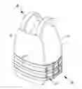 Fig. 01 - Garment with plate carrying system