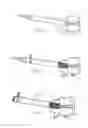 Fig. 17 - Instrument set and method for inserting a cage into the intervertebral disk space between two vertebral bodies