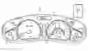 Fig. 01 - Vehicle cluster with high speed warning indicator using position data
