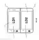 Fig. 16 - Hinge overtravel in a dual screen handheld communication device