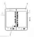 Fig. 19 - Hinge overtravel in a dual screen handheld communication device