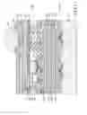 Fig. 16 - Buffer layer(s) on a stacked structure having a via