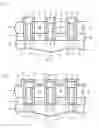 Fig. 15 - Integrated circuits with self aligned contact structures for improved windows and fabrication methods