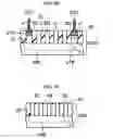 Fig. 56 - Semiconductor device with well resistor and alternated insulating and active regions between input and output terminals