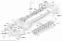 Fig. 01 - Connector having an attachment piece not aligned with a protrusion formed in a sidewall of the connector body