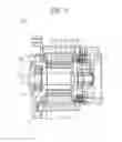 Fig. 02 - Embedded magnet rotor for rotary electric machine having gaps with adhesive fill rates