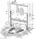 Fig. 01 - URINAL DRIP PAN WITH PIVOTING ARM