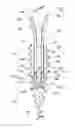 Fig. 01 - Fully threaded suture anchor with internal, recessed eyelets