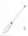Fig. 10 - Fully threaded suture anchor with internal, recessed eyelets