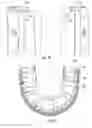 Fig. 13 - Support and compression assemblies for curvilinear molten metal transfer device