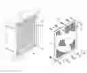 Fig. 01 - Assembly, kit and method for securing a covering to an air intake face