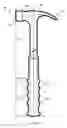 Fig. 03 - Roofing and nail removal hammer