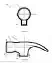 Fig. 15 - Roofing and nail removal hammer