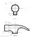 Fig. 17 - Roofing and nail removal hammer