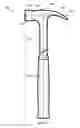 Fig. 20 - Roofing and nail removal hammer