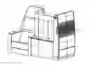 Fig. 01 - PASSENGER MODULE AND SEATING ARRAY FOR AN AIRCRAFT CABIN