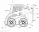 Fig. 01 - Combination Cab Mounting Bracket and Lift Arm Stop for Skid Steer Machine