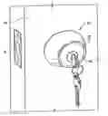 Fig. 01 - Cylinder guard for deadbolt lock