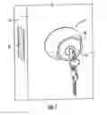 Fig. 02 - Cylinder guard for deadbolt lock