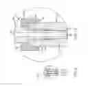 Fig. 10 - Coupling and rotor shaft for molten metal devices
