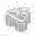 Fig. 01 - Fixing structure for upper pressing blocks of stereoscopic wound core open-ventilated dry-type transformer