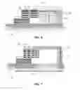 Fig. 04 - Electromechanical switching device with electrodes having 2D layered materials with distinct functional areas