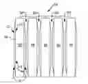 Fig. 01 - Battery cell separator having contoured profile