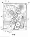 Fig. 13 - Printer with printhead assembly, clutch assembly, and printer ribbon transport assembly