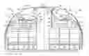 Fig. 01 - Separating device for separating two zones of a passenger cabin equipped with overhead luggage bins comprising a movable shell