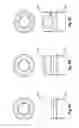 Fig. 07 - Grip panel bushings for firearm