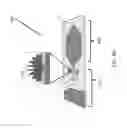 Fig. 12 - Device for capture of particles in a flow