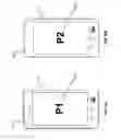 Fig. 12 - Handset states and state diagrams: open, closed transitional and easel