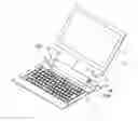Fig. 01 - Hinge structure with stand and keyboard device