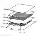Fig. 01 - BACK-CONTACT BACK-SHEET FOR PHOTOVOLTAIC MODULES WITH PASS-THROUGH ELECTRIC CONTACTS