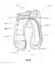 Fig. 24 - Clamping device for reducing venous blood flow