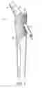 Fig. 05 - Femoral stem and post system for hip prosthesis