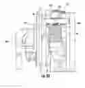 Fig. 16 - Table saw riving knife mounting arrangement