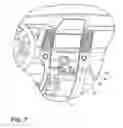Fig. 07 - Sun visor with photoluminescent structure