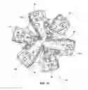 Fig. 12 - Multi-chamfer cutting elements having a shaped cutting face and earth-boring tools including such cutting elements
