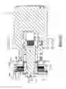 Fig. 16 - Face tooth hydraulic piston brake