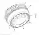Fig. 03 - Floating brake drum and hat assembly