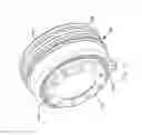 Fig. 13 - Floating brake drum and hat assembly